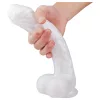 Sex HD Martin - tapadókorongos, herés élethű dildó (fehér)