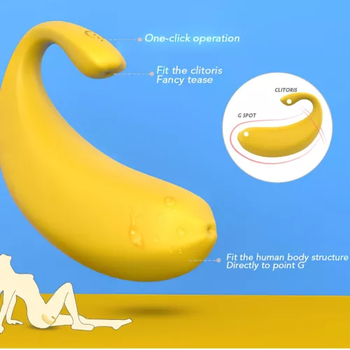 Sex HD – App-vezérelt vibrációs tojás (sárga)