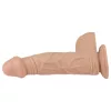 Lovetoy Real Extreme - tapadókorongos dildó - 23cm (natúr)