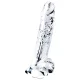 Lovetoy Flawless Clear - tapadókorongos dildó - 19 cm (átlátszó)