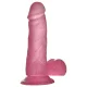 Lovetoy Jelly Studs - tapadókorongos dildó - 15 cm (pink)