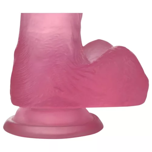 Lovetoy Jelly Studs - tapadókorongos dildó - 15 cm (pink)
