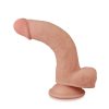 Lovetoy Sliding-Skin - kétrétegű tapadótalpas dildó - 21cm (natúr)