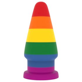 Lovetoy Prider - anál tágító plug - 15cm (szivárvány)