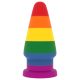 Lovetoy Prider - anál tágító plug - 15cm (szivárvány)