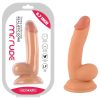 Mr. Rude - tapadókorongos, herés élethű dildó - 18cm (natúr)