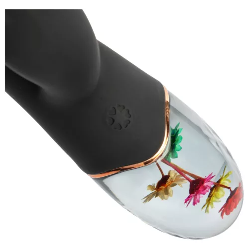 LOVISS Flower - csiklókaros G-pont vibrátor (fekete)