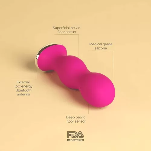 Perifit – App-vezérelt vibrációs gésagolyó (pink)