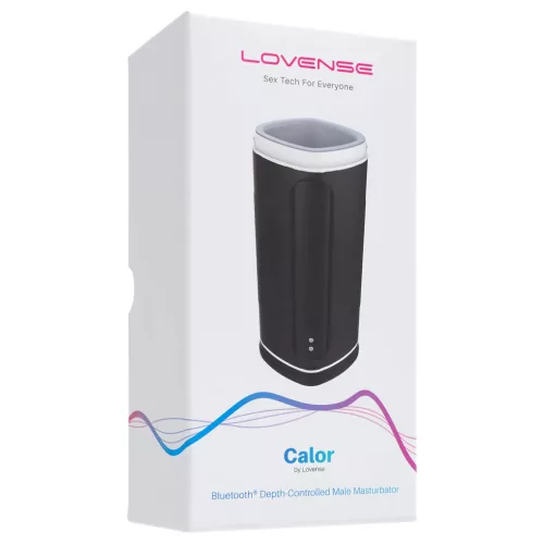 Lovense Calor - App-vezérelt melegítő maszturbátor, férfiaknak (fekete)