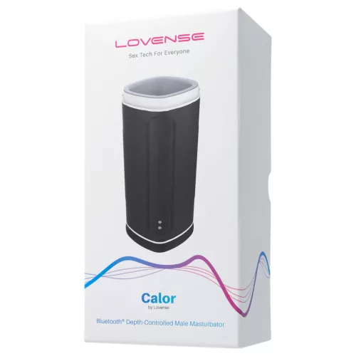 Lovense Calor - App-vezérelt melegítő maszturbátor, férfiaknak (fekete)