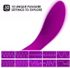 LELO Mona Wave - hullámzó mozgású, vízálló G-pont vibrátor (lila)