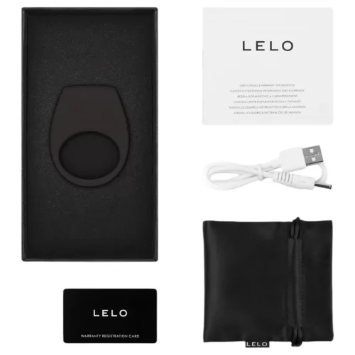 LELO Tor 3 – App-vezérelt vibrációs péniszgyűrű, férfiaknak (fekete)