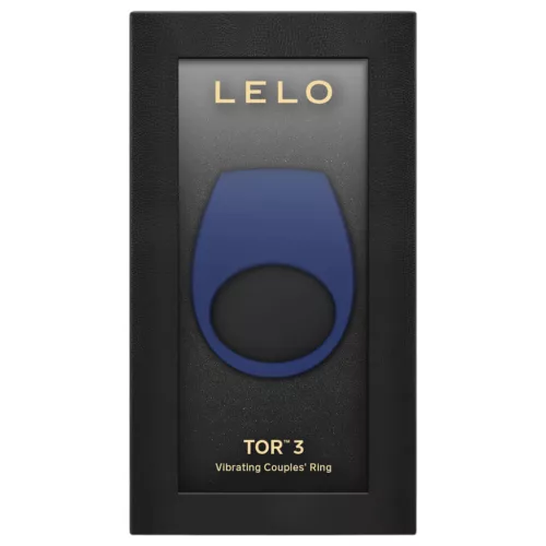 LELO Tor 3 – App-vezérelt vibrációs péniszgyűrű, férfiaknak (kék)