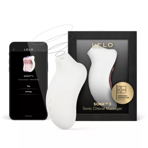 LELO Sona 3 - hanghullámos csiklóizgató (fehér)