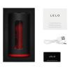 LELO F1s V3 - interaktív maszturbátor (fekete-piros)