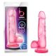 B Yours Sweet N Hard 4 - herés dildó - 18cm (pink)