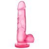 B Yours Sweet N Hard 4 - herés dildó - 18cm (pink)
