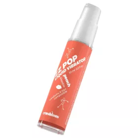   Crushious ZZ POP - ehető folyékony vibrátor, barack (10ml)