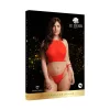 Le Désir Plus Size - strasszos party szett - piros (XL-3XL)
