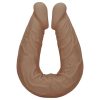 RealRock Double Dong 14 - dupla dildó (36cm) - sötét natúr