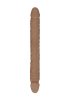RealRock Double Dong 18 - dupla dildó (46cm) - sötét natúr