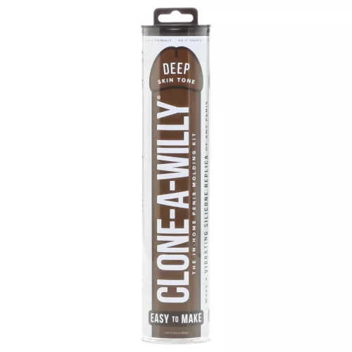 Clone-a-Willy - péniszmásoló szett vibrátorral (barna)