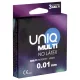 Uniq - latexmentes, vékony óvszer latexallergiásoknak (3 db)