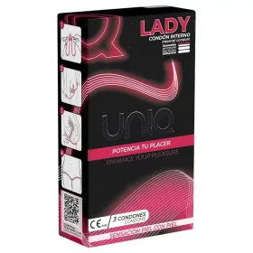 Uniq Lady - latexmentes, hipoallergén női óvszer (3 db)
