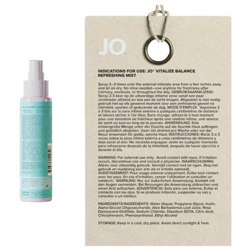 System JO Vitalize - intim frissítő permet (60ml)