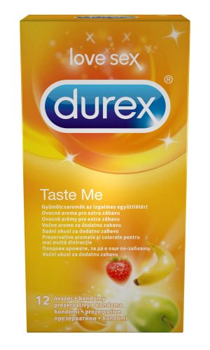Durex Taste Me - gyümölcsös óvszer (12db)