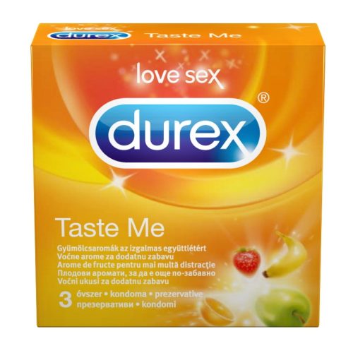 Durex Taste Me - gyümölcsös óvszer (3db)