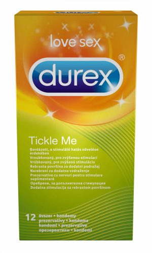 Durex Tickle Me - bordázott óvszer (12db)
