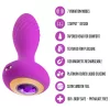 Oh My Gem - vibrációs anál plug kővel (lila)