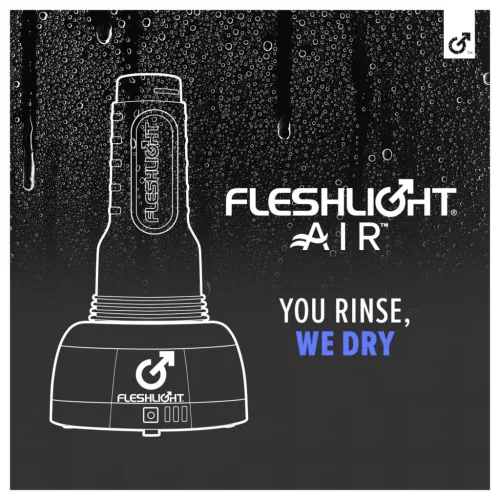 Fleshlight Air - automata maszturbátor szárító (fekete)