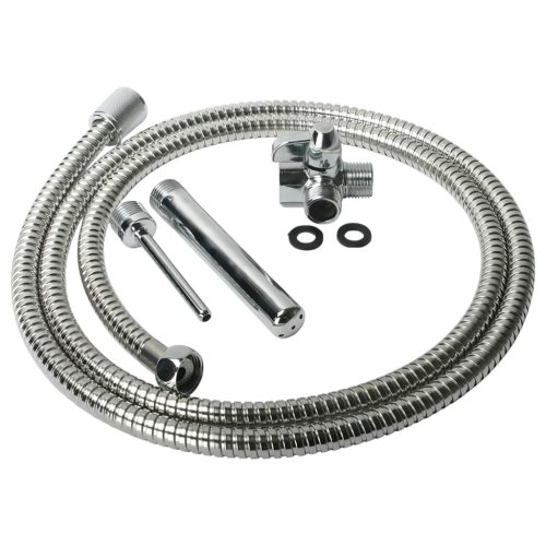 Shower Enema - alumínium intim zuhany szett (ezüst)