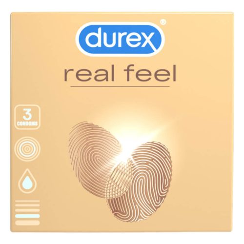 Durex Real Feel - latexmentes óvszer (3db)