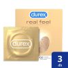 Durex Real Feel - latexmentes óvszer (3db)