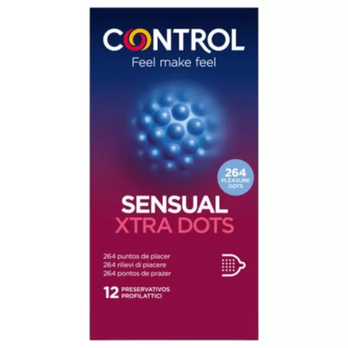 Control - extra pontozott óvszer (12 db)