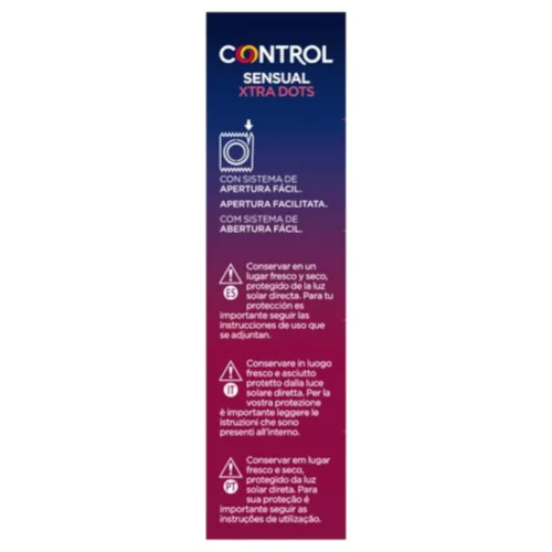 Control - extra pontozott óvszer (12 db)