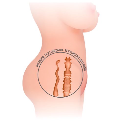 Intense Deep Touch Jesse - élethű torzó maszturbátor (natúr)