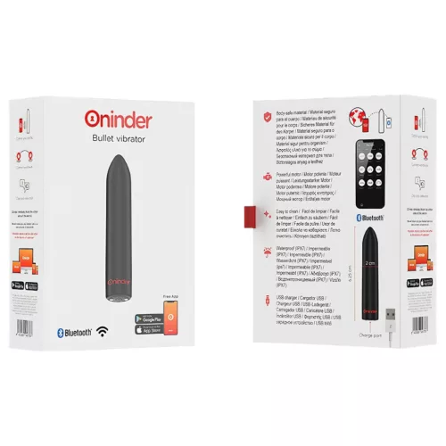 Oninder - App-vezérelt vibrátor (fekete)
