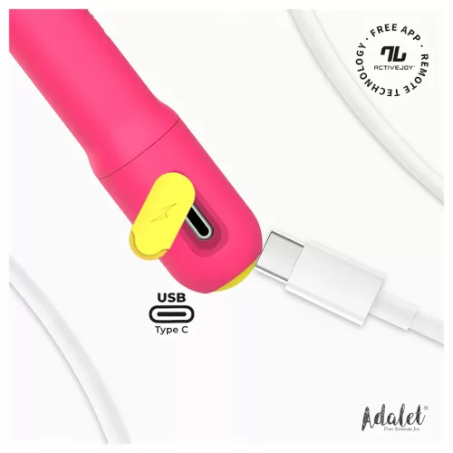 Adalet Gently – App-vezérelt G-pont és prosztata vibrátor (pink)