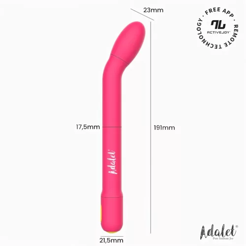 Adalet Gently – App-vezérelt G-pont és prosztata vibrátor (pink)