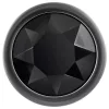 Evolved Black Gem - fém anál plug szett, fekete kővel (ezüst)