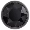 Evolved Black Gem - fém anál plug szett, fekete kővel (ezüst)