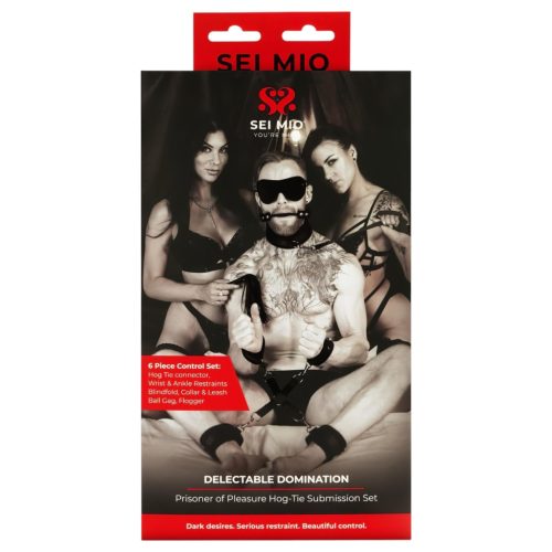 Sei Mio - bondage szett - fekete (6 részes)