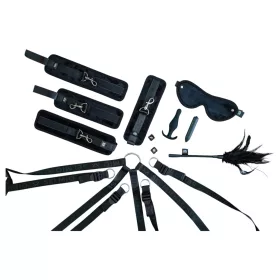   Sei Mio - ágyhoz rögzíthető bondage kötöző szett (fekete)