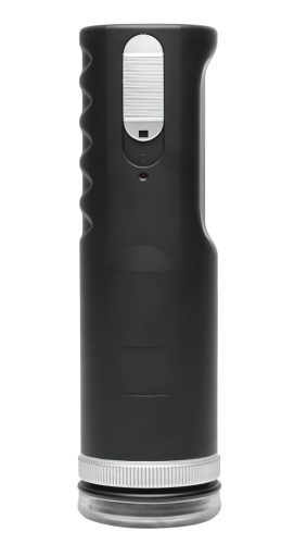 / Master-Bot - fel-le mozgó, puha tüskés száj maszturbátor (fekete)