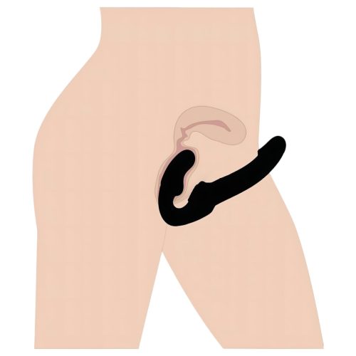 Strap U Revolver - felcsatolható dildó tartópánt nélkül (fekete)