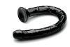 Hosed Anal Snake 19 - tapadókorongos anál dildó (fekete)
